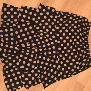 Brown and black Polka dot skirt Custom
